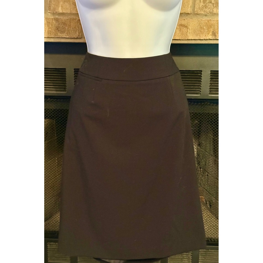 Calvin Klein Womens Black Pencil Skirt SPST1705 Size 10P Petite Knee Length NWT